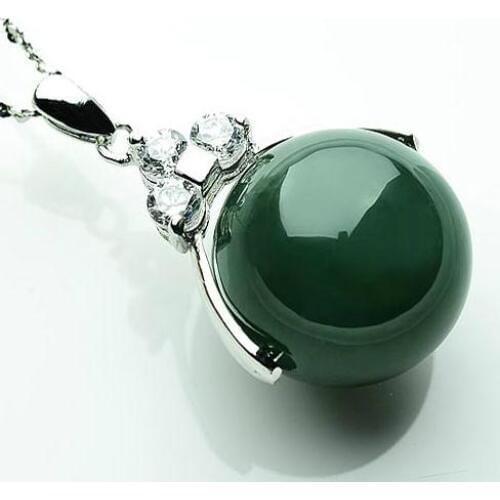 Authentic natural jade jade beads Jade Road Pass pendant female jade pendant male transfer pearl couple jade pendant parcel