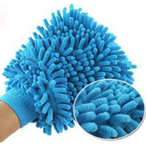 Microfiber Chenille Car Wash Glove Soft Cloth mitt for Car Washing and household Cleaning Tool