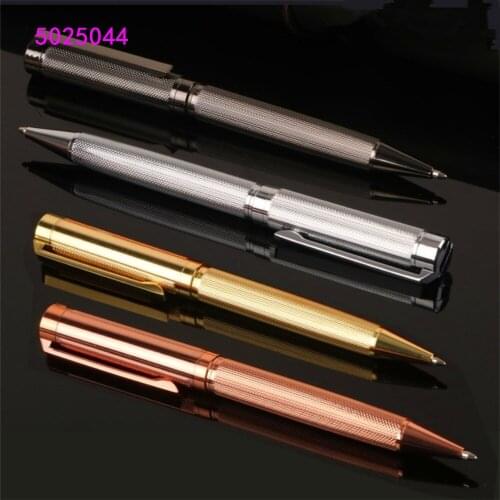 Luxury high quality 716 Metal Golden Business office Medium Nib Ballpoint Pen New Stationery supplies for school students