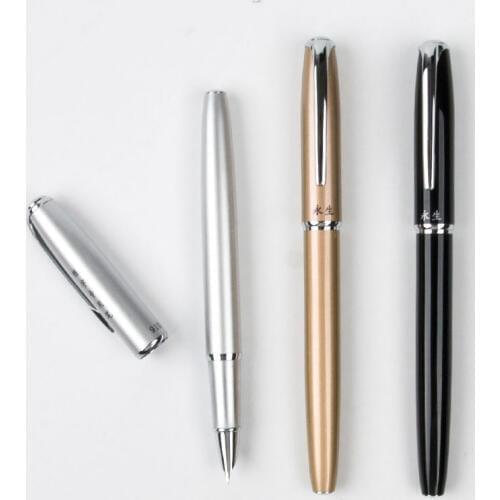 Wingsung Mteal Fountain Pen 0.38mm Ink Canetas For Calligraphy Writing Gift Office School Supplies Stationery