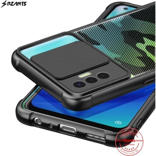 Rzants For Tecno Spark 7P Spark 7 Case Hard [Camouflage Lens] Lens Protection Slim Crystal Clear Cover