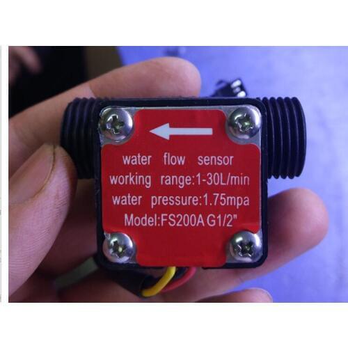 2PCS Water Fuel Flow Meter Sensor Counter Hall Flowmeter pool float switch for water heater credit card machine G1/2 1-30L/min