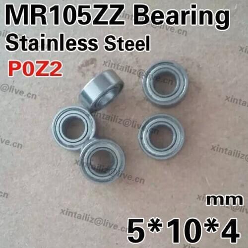 [SSMR105ZZ-P2]Free Shipping 10PCS 440C stainless SMR105ZZ micro dental bearing 5mm*10mm*4mm