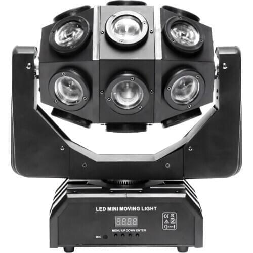 Free shipping 18x12w RGBW 4in1 Moving Head Beam Light DMX RG Laser Effects Stage Lighting for DJ Disco Christmas Holiday Party