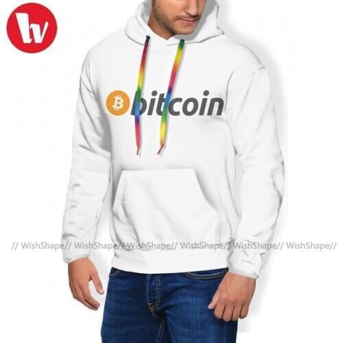 Nice Bitcoin Hoodie Streetwear Autumn Hoodies Long Polyester Pullover Hoodie Mens XXX