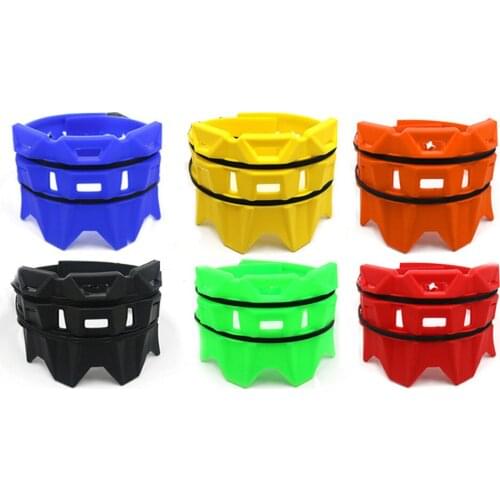 Motorcycle Universal Exhaust Pipe Anti-Scalding Ring Insulation Ring Protective Rubber Scratch-Resistant Color Exhaust Ring