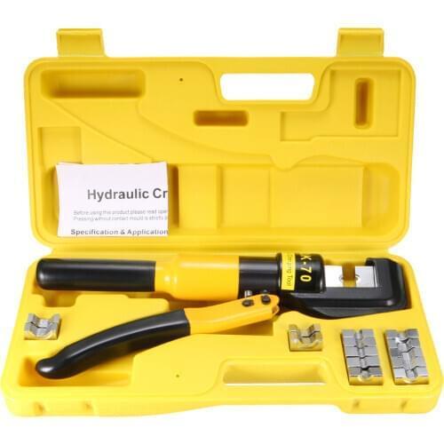Uxcell 6 Ton Hydraulic Wire Cable Lug Terminal Crimpers Crimping Tool 8 Dies YQK-70