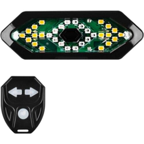 Bike Turn Signals Remote Control Bicycle Direction Indicator MTB LED Rear Light USB Rechargeable Cycling Taillight