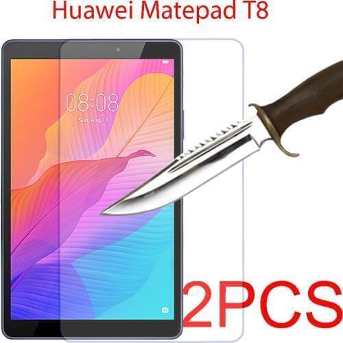 2 packs tempered glass screen protector for Huawei matepad T8 8.0 8'' tablet screen protective film