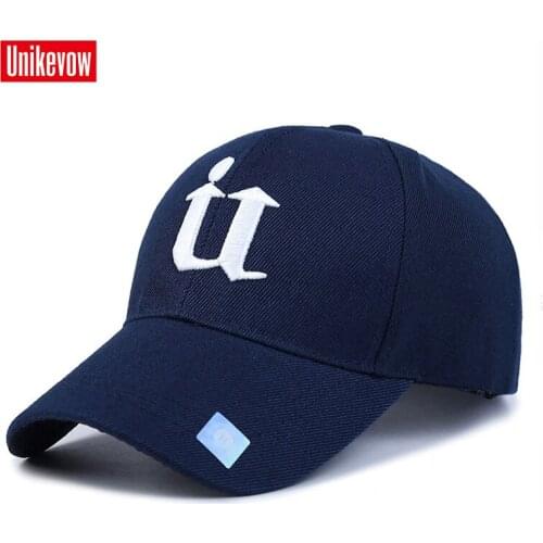 1Piece Baseball Cap Men Outdoor Sports Golf leisure hats U letter embroidery sport cap for men and women