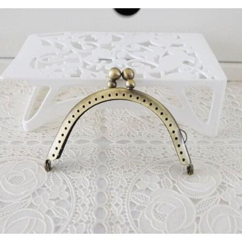 10pcs 8.5cm Double Head Metal Frame for Coin Purse Bag Handbag