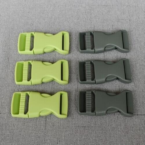 100 Pcs/Lot 20mm Colourful Plastic Release Buckle Strap For Bag Dog Collar Necklace Bracelet Paracord Sewing Accessory