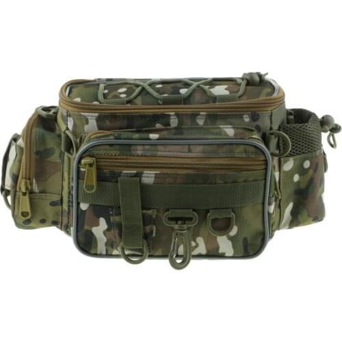 1000D Oxford Fishing Bag Tackle Package Fishing Reel Lure Gear Storage Shoulder Messenger Bag