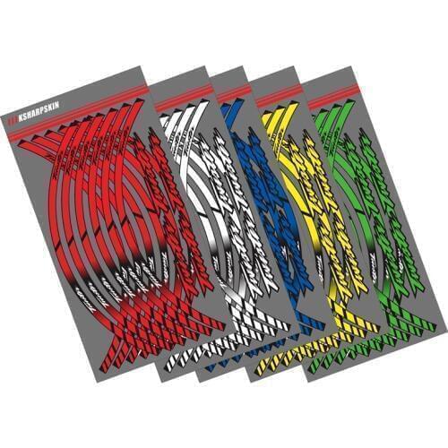 12 X Motorcycle Styling Wheel Hub Tire Reflective Sticker moto Car Decorative Stripe Decal For HONDA TWIATEI twlatel