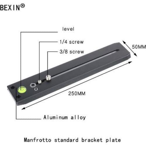 120 and 250mm or 400mm long rail plate Multi-purpose quick release rail slide plate for camera tripod products