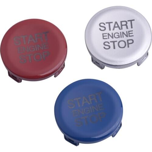 ABS Car Engine Start Stop Push Switch Button Cover Cap Fit for Alfa Romeo Giulia 2017 2018 2019
