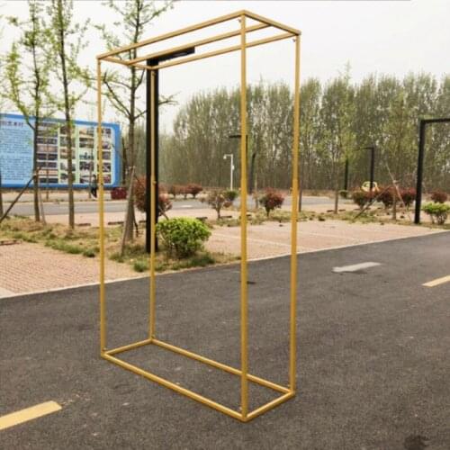 Wedding balloon arch background frame, retractable free metal frame, home and party decoration accessories wedding flower stand