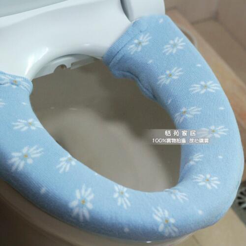 Rustic Flower Cute Toilet Seat Cover Easy to Clean and Replace Bathroom Product Thickening Button Overcoat Toilet Case