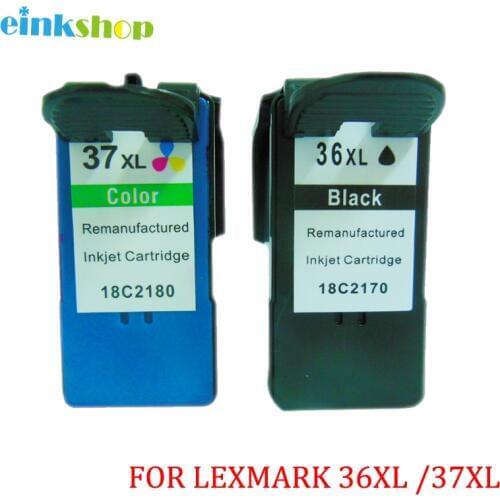 Einkshop 36xl 37xl for Lexmark 36 37 Ink Cartridges for Lexmark X3650 X4650 X5650 X5650es X6650 X6675 Z2420 printer