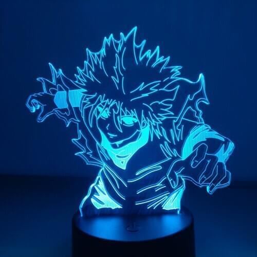 Killua Action Figure LED Night Light Anime Hunter X Hunter 3D Visual Light Kids Bedroom Decoration Light Table Lamp Xams Gifts