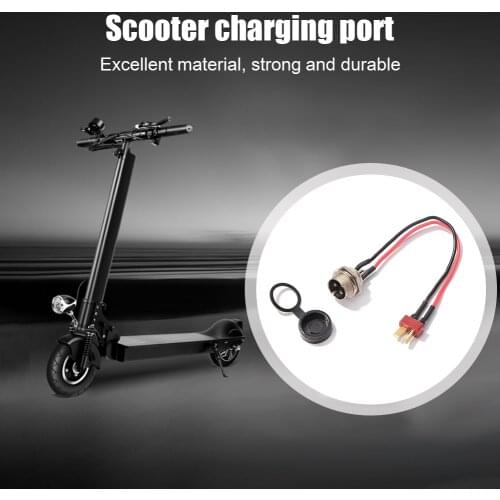 E-scooter Charging Interface Power Charging Port Skateboard Parts for KUGOO M4 PRO Electric Scooter Accessories