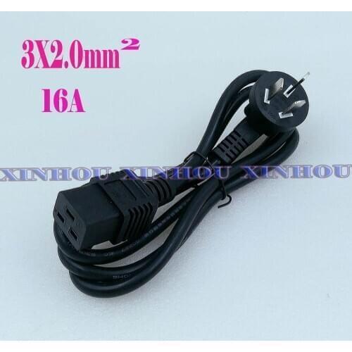 BTC BCH miner Power Cable 1.48m 16A 250V Power Supply Wire 3X2.0mm2 For ASIC Innosilicon T2T M20S M21S miner PSU connection