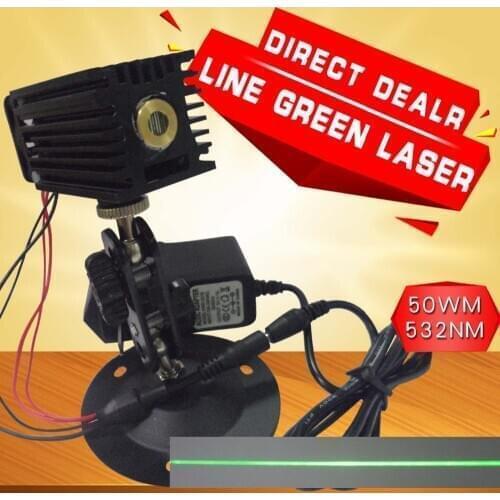 A linear long bright green laser marking laser laser head positioner 50mw