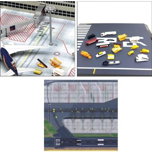 1/500 & 1/400 Model Airport Runway Sections Sheet Jets Ground Airport Service Support Vehicles Accessories