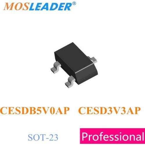 Mosleader CESDB5V0AP CESD3V3AP SOT23 3000PCS CESDB5V0 CESD3V3 ESD Protection High quality