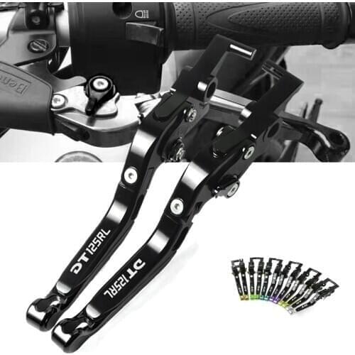 Motorcycle Accessories CNC Aluminum Brake Clutch Levers Adjustable Folding Extendable For yamaha DT125RL DT 125 RL 1989-1999