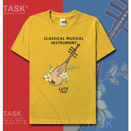 Musical Instruments Pipa Classical music Chinese style music mens t shirt sporting brands fashion meeting new summer clothes