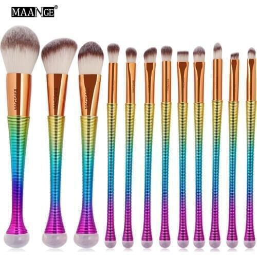 12 Series Cosmetic Sets Brushing Makeup Tools Basic Sets Necessary Portability for Beginners Eyeshadow Brush Set