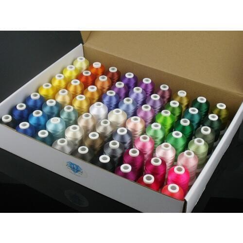 Brother Colors Series Computer Machine Embroidery Thread Filament, 1000m*63 Bright colors Strong Strength, Eco-Friendly