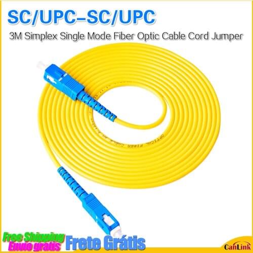 Stock Ready SC/UPC-SC/UPC 10Pcs/Lot 3M Simplex 9/125 Single Mode SM Fiber Optic Cable Patch Cord Fiber Jumper
