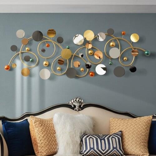 Simple modern porch iron wall hanging Wall Decoration pendant of dining room Creative hand 3D metal wall decoration nordic