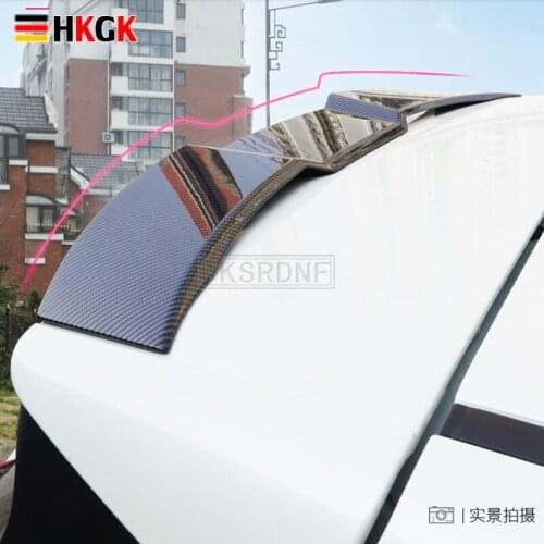 Fit For toyota rav 4 2020 Carbon Fiber Spoiler Exterior Rear Roof Spoiler Trunk Wing Boot Cover Car Styling