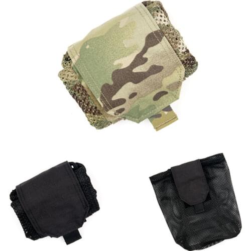 Foldable Mesh Pouch Military Tactical Magazine Airsoft Drop Dump Bag Paintball Hunting Utility Storage EDC Molle Pouch Accessory