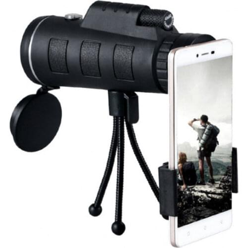 Telescope 40X60 Monocular with Compass Mobile Phone Magnifying Glass Zoom High Quality HD Hunting Optics Scope
