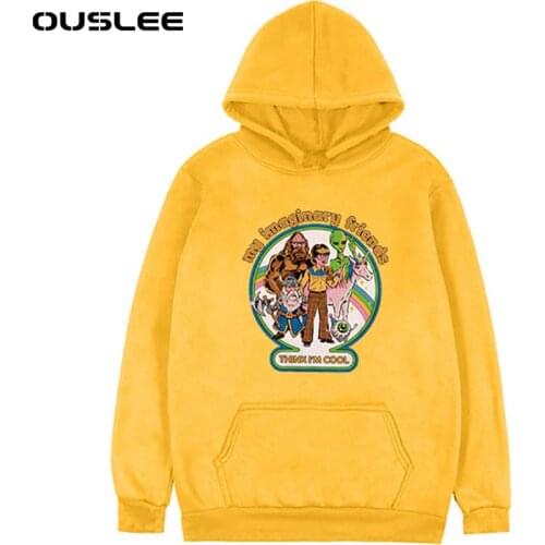 OUSLEE Unisex Hoodies Death Scary Evil Hip Hop Long Sleeve Streetwear Hoodies Men Gothic Sweatshirt Vintage Hoodie Clothes