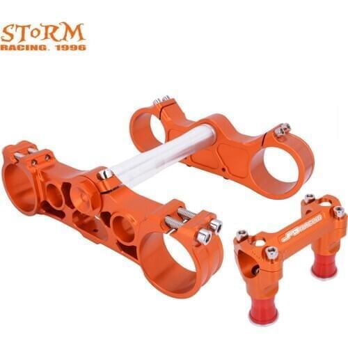 Motorbike Triple Tree Clamp Steering Stem With Bar Mount For KTM SX SXF XCF XCW XCFW EXC EXCF 125 150 250 350 450 525 530 03-12