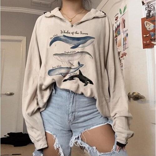 Korean Hoodie Women Fashion Loose Hoodies 2020 Beautiful Women Sweatshirts Zipper Graphic Hoodie Pullovers Ropa Mujer