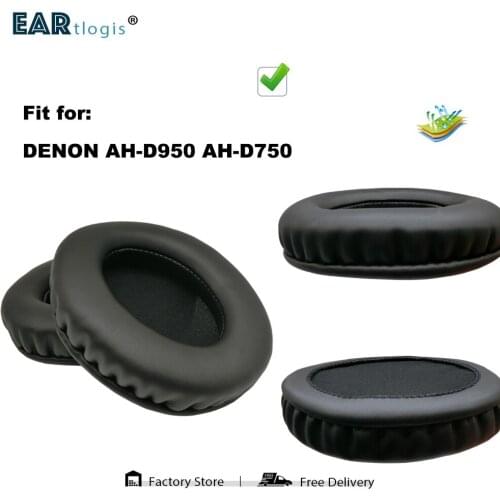 Replacement Ear Pads for DENON AH-D950 AH-D750 AH D-950 D-750 Headset Parts Leather Cushion Velvet Earmuff Earphone Sleeve Cover