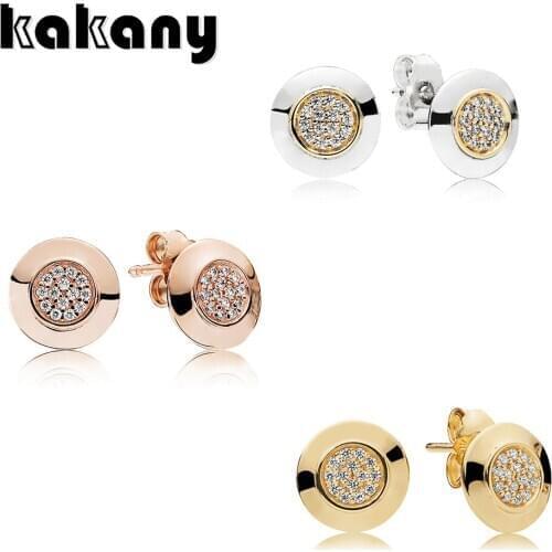 Kakany 100% 925 Sterling Silver Womens Classic Logo Logo Earrings Original High Quality 1:1 Fashion Multi-color Selection