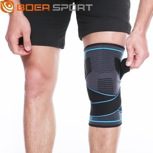 1PC Knitting Breathable Warmth Kneepad Sports Safety Knee Pad Training Running Basketball Elastic Knee Bandage Support Protector