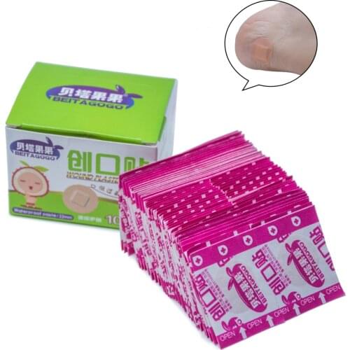 100pcs/box New 2019 First Aid Circle Ring Bandage Round Band Aid Wound Plaster Dressings Healing Wounds Adhesive Stickers