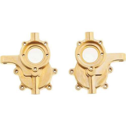 2pcs Brass Front Steering Cup Portal Housing Set for 1/10 Redcat GEN8 RC Crawler Car Accessories Parts Counterweight