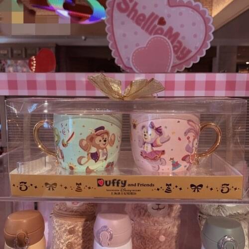 2021.4 New Shanghai Disney 5th Anniversary Duffy Shirley Star Dailu Couple Mug Ceramic Cup Water Cup Decoration Gift AG2502
