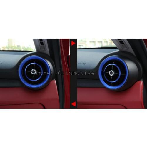 Dashboard Side Air Vent Outlet Cover Ring 4pcs For Alfa Romeo Giulia 2017