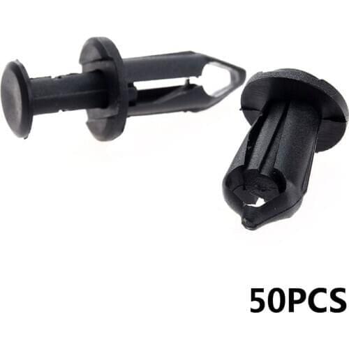 50Pc 8mm Bumper Fender Clip Push Type Retainer Fastener for Honda Trx680 500 450 400 350 300 250Ex 300Ex Kawasaki Suzuki Polaris