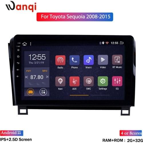 2G+32G 10Inch HD Touch Screen Car Radio for Toyota Sequoia 2008-2015 Car Multimedia Player GPS Navigation Android 8.1 Bluetooth